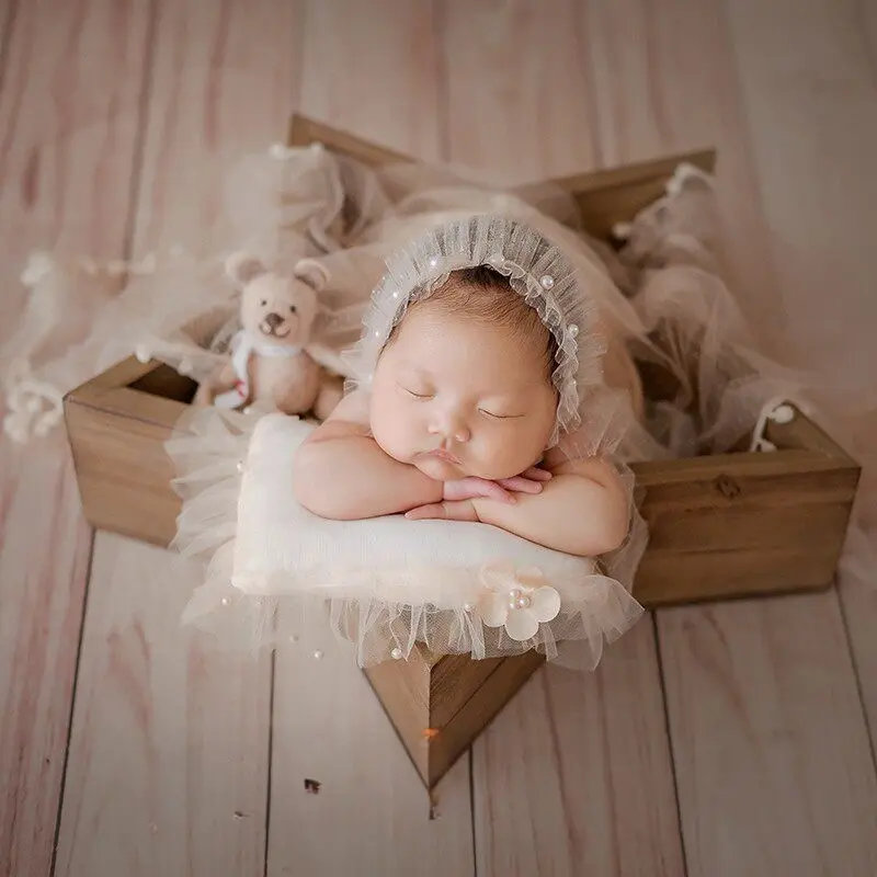 Vintage Wooden Posing Props (Moon & Stars) - Newborn Photography Props